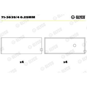 Köp Vevstakslager av GLYCO 71-3639/4 0.25mm till det låga priset 297,52 kr