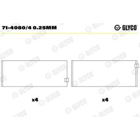 Köp Vevstakslager av GLYCO 71-4080/4 0.25mm till det låga priset 449,69 kr