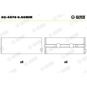 Achetez des Coussinet de vilebrequin GLYCO 02-4576 0.50mm à prix pour 16,82 €
