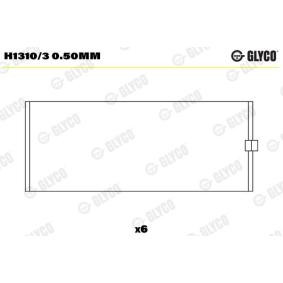 Acquista Bronzine di banco da GLYCO H1310/3 0.50mm a buon mercato per soli 32,28 €