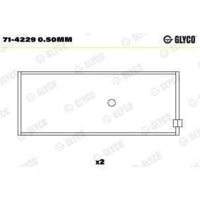 Köp Vevstakslager av GLYCO 71-4229 0.50mm till det låga priset 171,33 kr