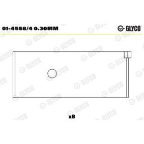 Köp Vevstakslager av GLYCO 01-4558/4 0.30mm till det låga priset 355,26 kr