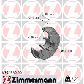 Bremstrommel von ZIMMERMANN