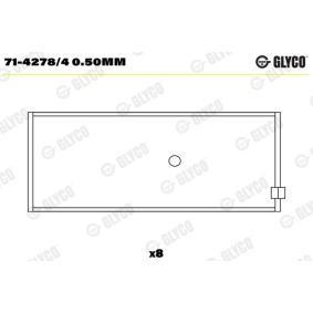 Köp Vevstakslager av GLYCO 71-4278/4 0.50mm till det låga priset 485,27 kr