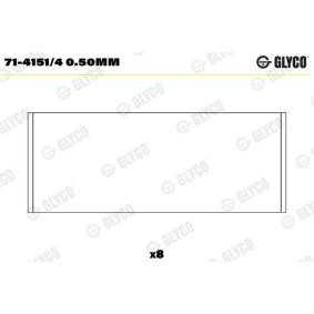 Köp Vevstakslager av GLYCO 71-4151/4 0.50mm till det låga priset 289,56 kr