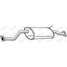 Mittelschalldämpfer 22837
