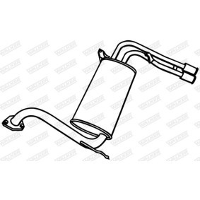 Endschalldämpfer 18671 von WALKER günstig für 105,87 € online kaufen