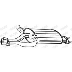Mittelschalldämpfer 21774