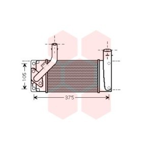 Achetez des Intercooler VAN WEZEL 53004475 à prix pour 254,31 €