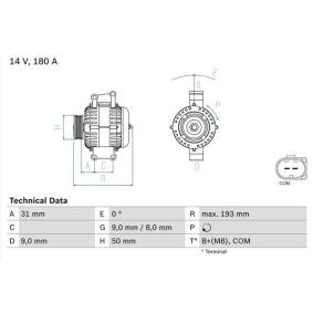 Køb Generator af BOSCH 0 986 083 220 til den lave pris 2374,91 DKK