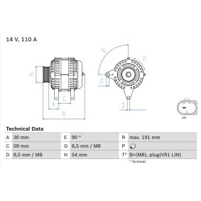Lichtmaschine von BOSCH