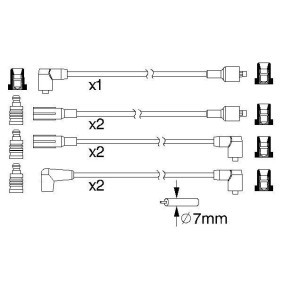 Compre Jogo de cabos de ignição da BOSCH 0 986 357 073 a um preço baixo por 38,96 €