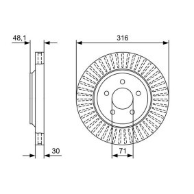 Bremsscheibe 0 986 479 W55
