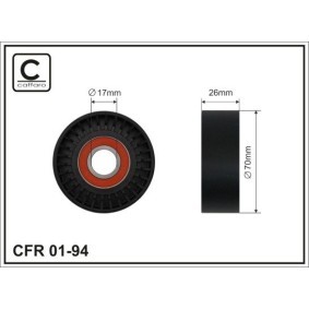 Comprar Polea tensora, correa poli V de CAFFARO 01-94 a bajo precio de 11,69 €
