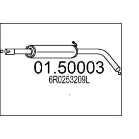 Mittelschalldämpfer 01.50003 AUDI A1 von MTS