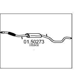Mittelschalldämpfer 01.50273 FIAT QUBO von MTS