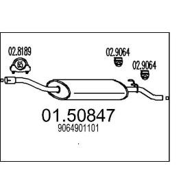 Mittelschalldämpfer 01.50847