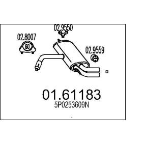 Endschalldämpfer 01.61183 von MTS günstig für 94,82 € online kaufen