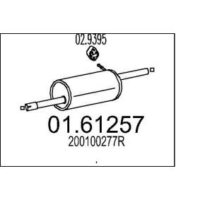 Endschalldämpfer 01.61257 RENAULT SANDERO / STEPWAY von MTS