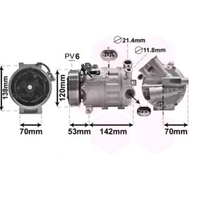 Acquista Compressore aria condizionata da VAN WEZEL 0100K143 a buon mercato per soli 499,66 €