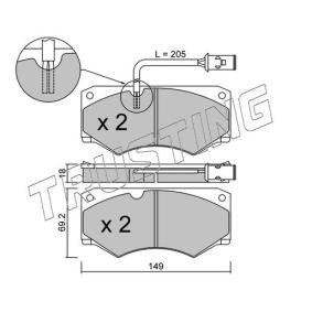 Acquista Kit pastiglie freni da TRUSTING 016.2 a buon mercato per soli 105,63 €