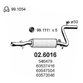 Mittelschalldämpfer 02.6016