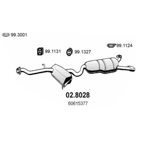 Mittel- / Endschalldämpfer 02.8028