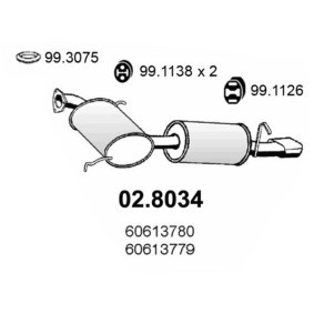 Mittel- / Endschalldämpfer 02.8034 von ASSO günstig für 196,71 € online kaufen