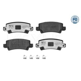Achetez des Plaquettes de frein MEYLE 025 238 1616/PD à prix pour 26,24 €