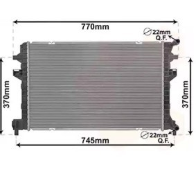 Achetez des Radiateur du moteur VAN WEZEL 03012705 à prix pour 126,51 €