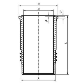 Köp Cylinderfoder av MAHLE ORIGINAL 037 WN 48 01 till det låga priset 1369,85 kr