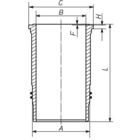 Köp Cylinderfoder av MAHLE ORIGINAL 037 WN 56 01 till det låga priset 2032,10 kr