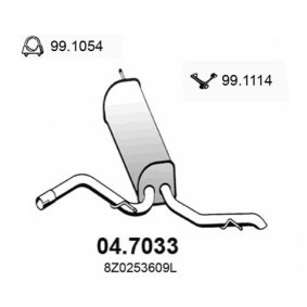 Endschalldämpfer 04.7033 von ASSO günstig für 194,97 € online kaufen