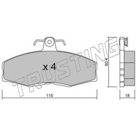 Acquista Kit pastiglie freni da TRUSTING 041.0 a buon mercato per soli 62,30 €