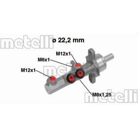 Achetez des Maître-cylindre de frein METELLI 05-0721 à prix pour 37,55 €