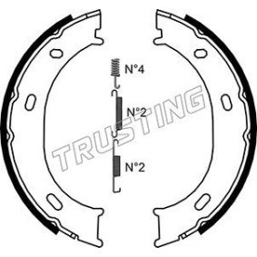 Bremsbackensatz, Feststellbremse von TRUSTING