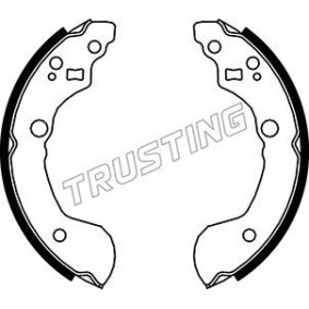 Achetez des Jeu de mâchoires de frein TRUSTING 067.187 à prix pour 63,21 €