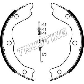 Achetez des Mâchoires de frein à main TRUSTING 067.196K à prix pour 70,67 €