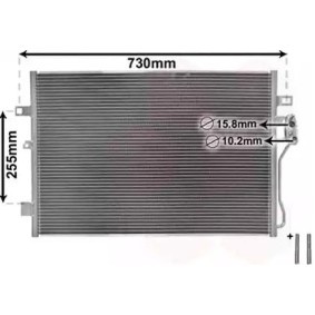 Achetez des Condenseur, climatisation VAN WEZEL 07005139 à prix pour 181,32 €