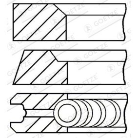 Comprar Juego de aros de pistón de GOETZE ENGINE 08-106811-00 a bajo precio de 19,37 €