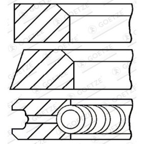 Comprar Juego de aros de pistón de GOETZE ENGINE 08-321400-00 a bajo precio de 20,15 €