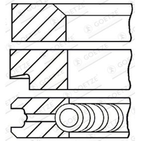 Comprar Juego de aros de pistón de GOETZE ENGINE 08-331607-10 a bajo precio de 18,63 €