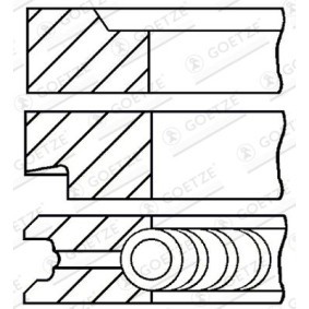 Comprar Juego de aros de pistón de GOETZE ENGINE 08-527400-00 a bajo precio de 16,01 €