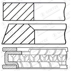 Acquista Kit fasce elastiche da GOETZE ENGINE 08-960700-00 a buon mercato per soli 22,43 €