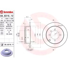 Bremsscheibe von BREMBO
