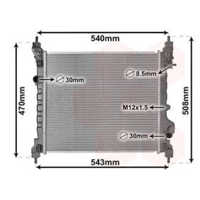 Achetez des Radiateur du moteur VAN WEZEL 08012702 à prix pour 182,89 €
