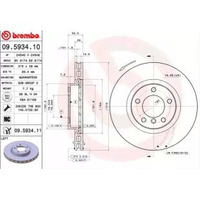 Bremsscheibe 09.5934.11