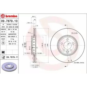 Comprar Disco de freno de BREMBO 09.7879.11 a bajo precio de 48,15 €
