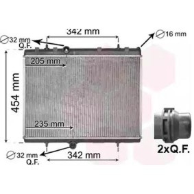 Kjøp Radiator, motorkjøling av VAN WEZEL 09012706 til den lave prisen 1851,36 NOK
