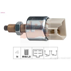 Temperaturschalter, Kühlmittelwarnlampe 1.840.129 für CHARADE IV (G200, G202) für 16,76 CHF